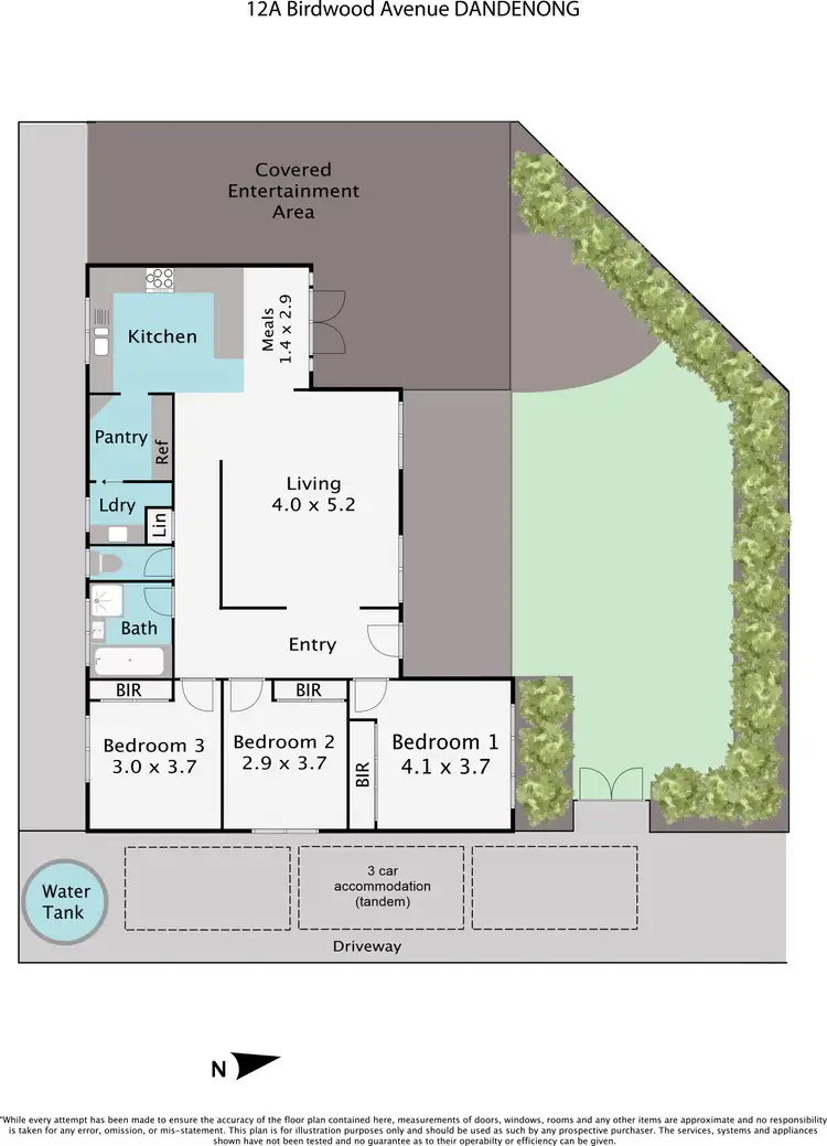 Floorplan of Homely unit listing, 12A Birdwood Avenue, Dandenong VIC 3175