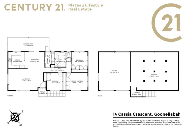 Floorplan of Homely house listing, 14 Cassia Crescent, Goonellabah NSW 2480
