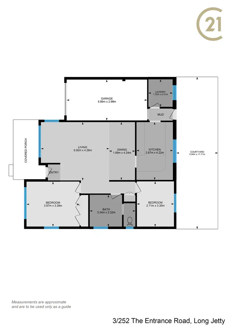 Floorplan of Homely villa listing, 3/252 The Entrance Road, Long Jetty NSW 2261