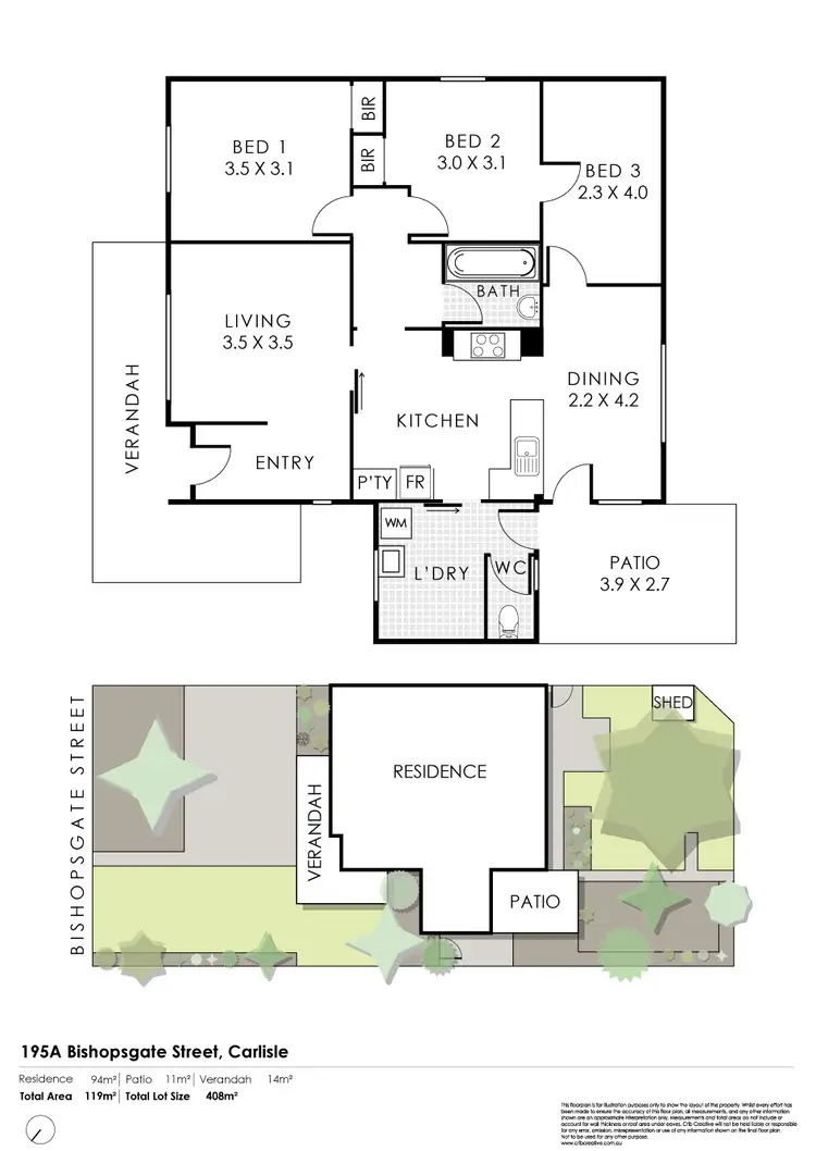 Floorplan of Homely house listing, 195A Bishopsgate Street, Carlisle WA 6101