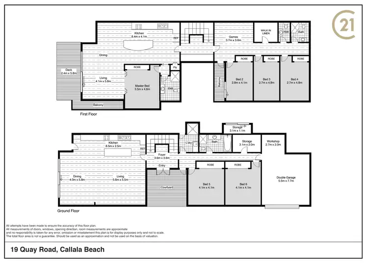 Floorplan of Homely house listing, 19 Quay Rd, Callala Beach NSW 2540