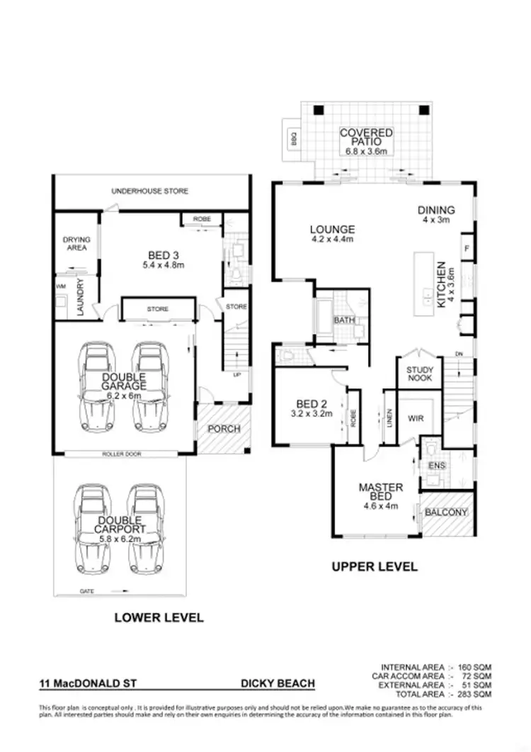 Floorplan of Homely house listing, 11 Macdonald Street, Dicky Beach QLD 4551