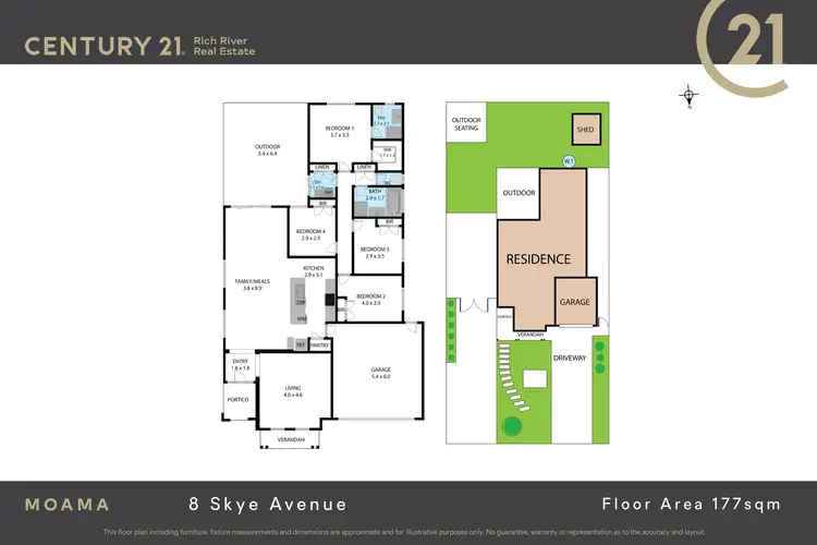 Floorplan of Homely house listing, 8 Skye Avenue, Moama NSW 2731