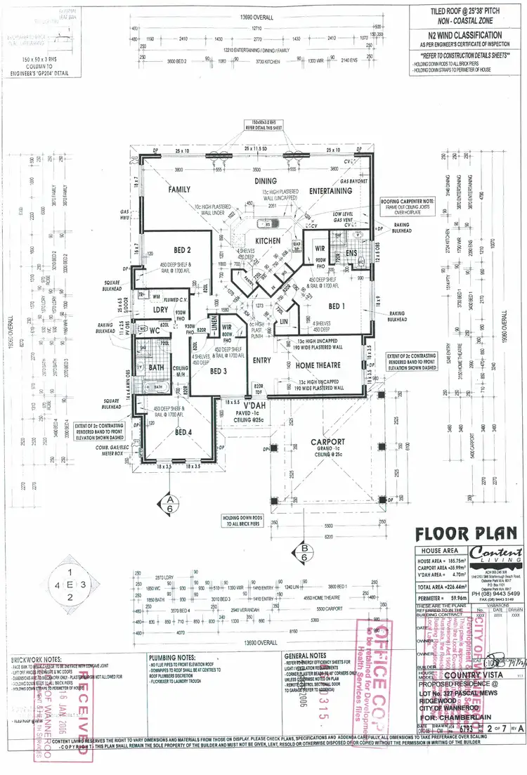 Floorplan of Homely house listing, 11 Pascal Mews, Ridgewood WA 6030