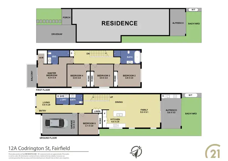Floorplan of Homely house listing, 12a Codrington Street, Fairfield NSW 2165