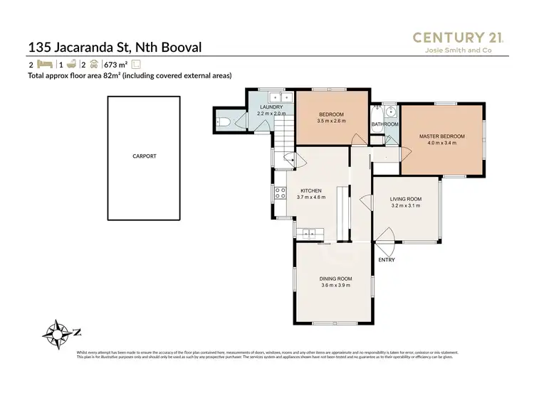 Floorplan of Homely house listing, 135 Jacaranda Street, North Booval QLD 4304