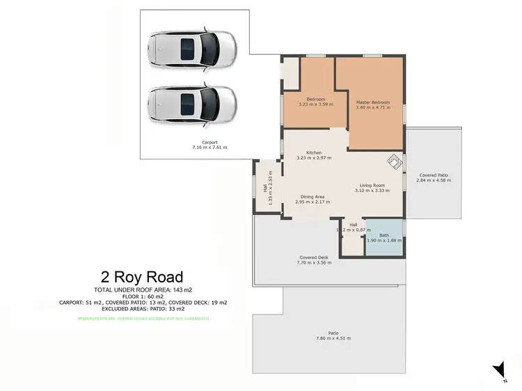 Floorplan of Homely rural property listing, 2 Roy Road, Two Mile QLD 4570