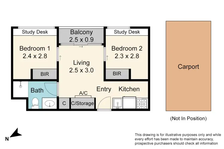 Floorplan of Homely apartment listing, 116/1728 Dandenong Road, Clayton VIC 3168