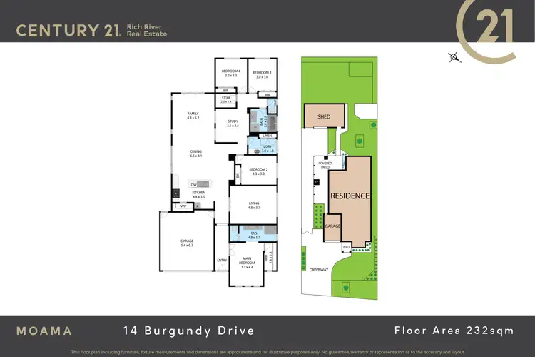 Floorplan of Homely house listing, 14 Burgundy Drive, Moama NSW 2731