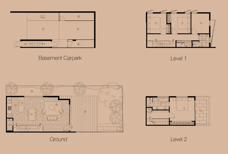 Floorplan of Homely townhouse listing, 4/15-17 Station Avenue, Mckinnon VIC 3204