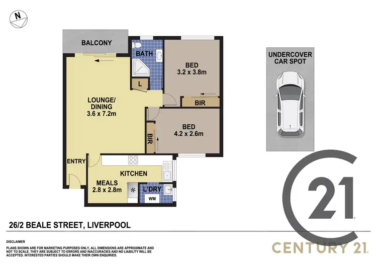 Floorplan of Homely unit listing, 26/2 Beale Street, Liverpool NSW 2170