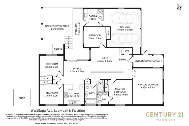 Floorplan of Homely house listing, 10 Wallaga Avenue, Leumeah NSW 2560