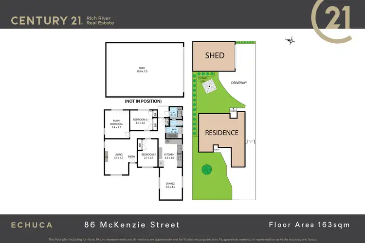 Floorplan of Homely house listing, 86 Mckenzie Street, Echuca VIC 3564