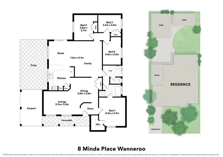 Floorplan of Homely house listing, 8 Minda Place, Wanneroo WA 6065
