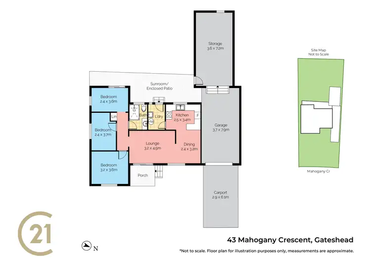 Floorplan of Homely house listing, 43 Mahogany Crescent, Gateshead NSW 2290