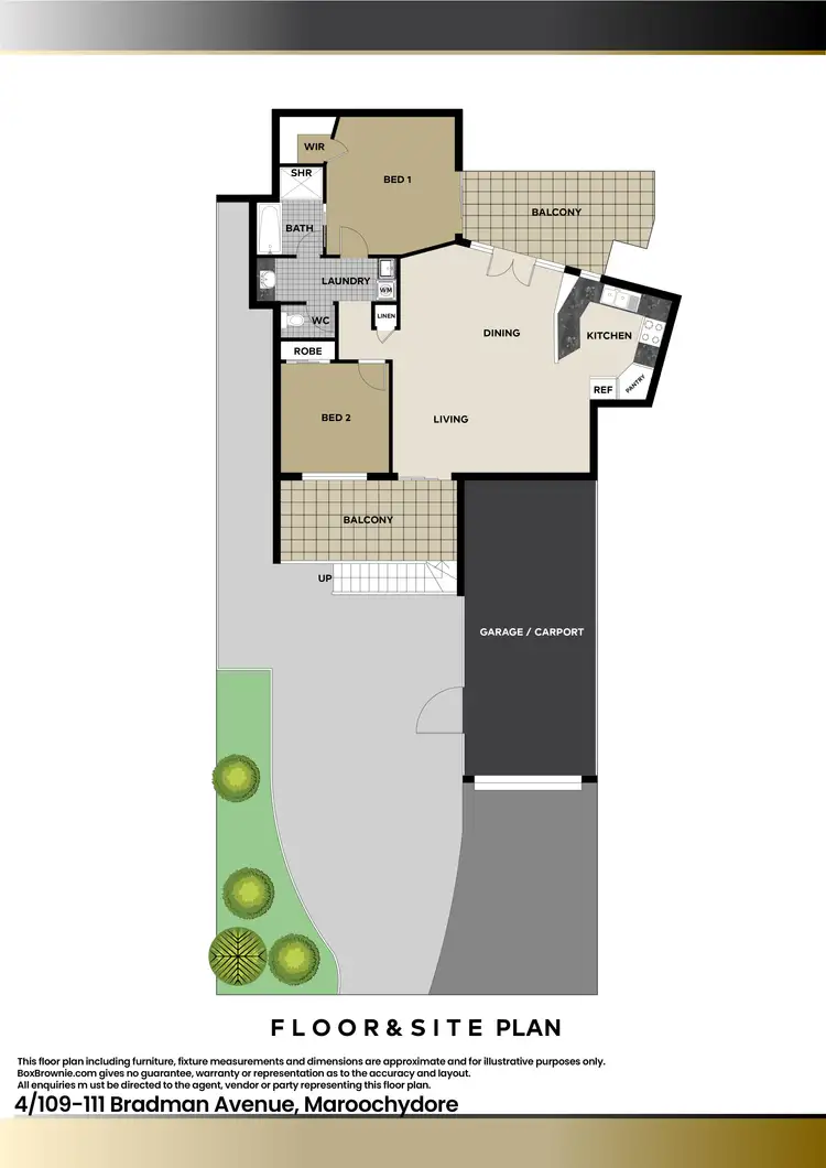 Floorplan of Homely unit listing, 4/109-111 Bradman Avenue, Maroochydore QLD 4558