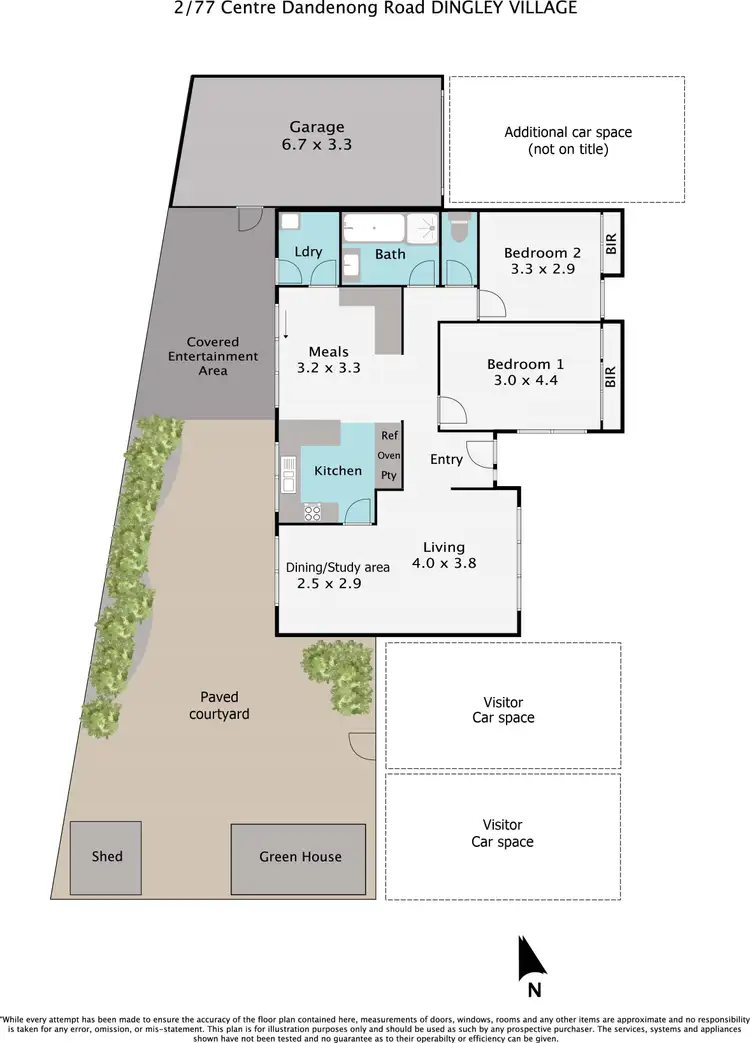 Floorplan of Homely unit listing, 2/77 Centre Dandenong Road, Dingley Village VIC 3172
