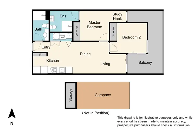 Floorplan of Homely apartment listing, 220/660 Blackburn Road, Notting Hill VIC 3168