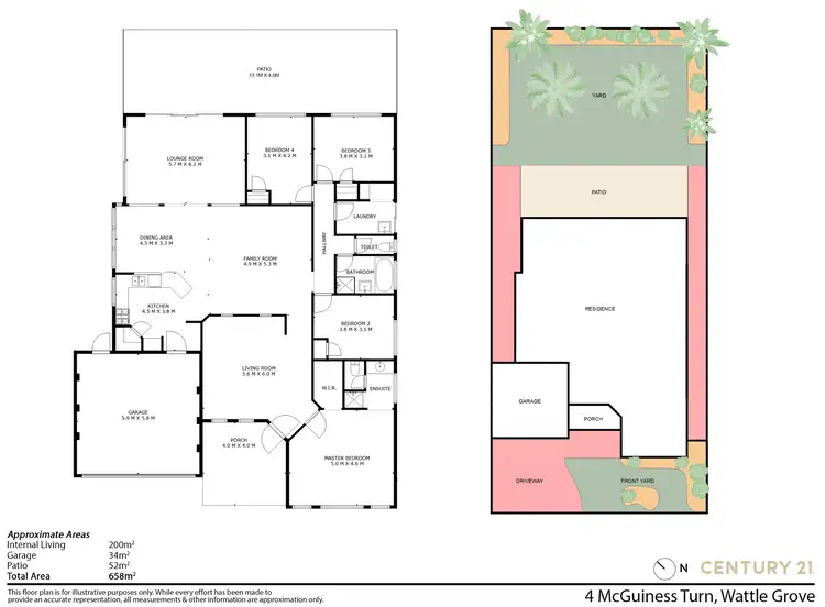 Floorplan of Homely house listing, 4 McGuiness Turn, Wattle Grove WA 6107