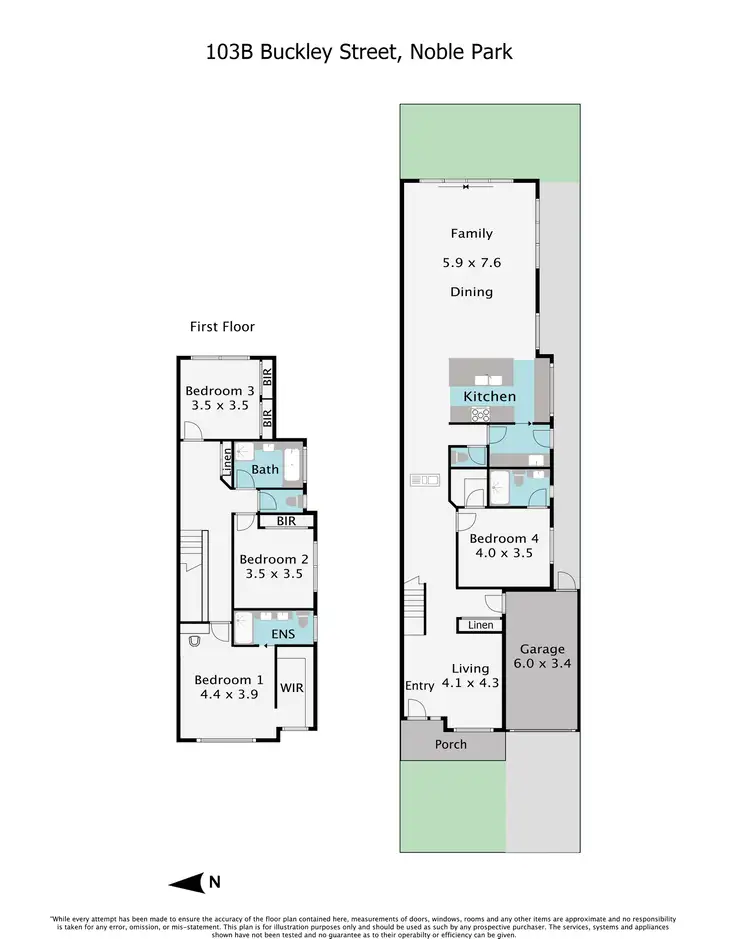 Floorplan of Homely house listing, 103B Buckley Street, Noble Park VIC 3174