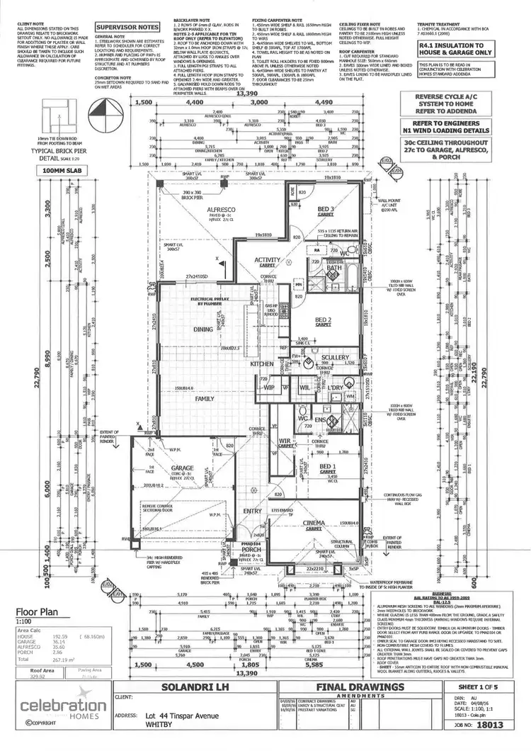 Floorplan of Homely house listing, 9 Tinspar Avenue, Whitby WA 6123