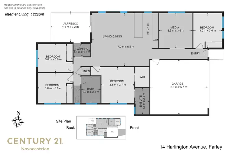 Floorplan of Homely house listing, 14 Harlington Avenue, Farley NSW 2320