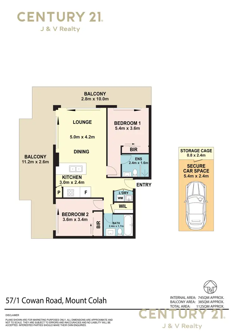 Floorplan of Homely apartment listing, 57/1 Cowan Road, Mount Colah NSW 2079