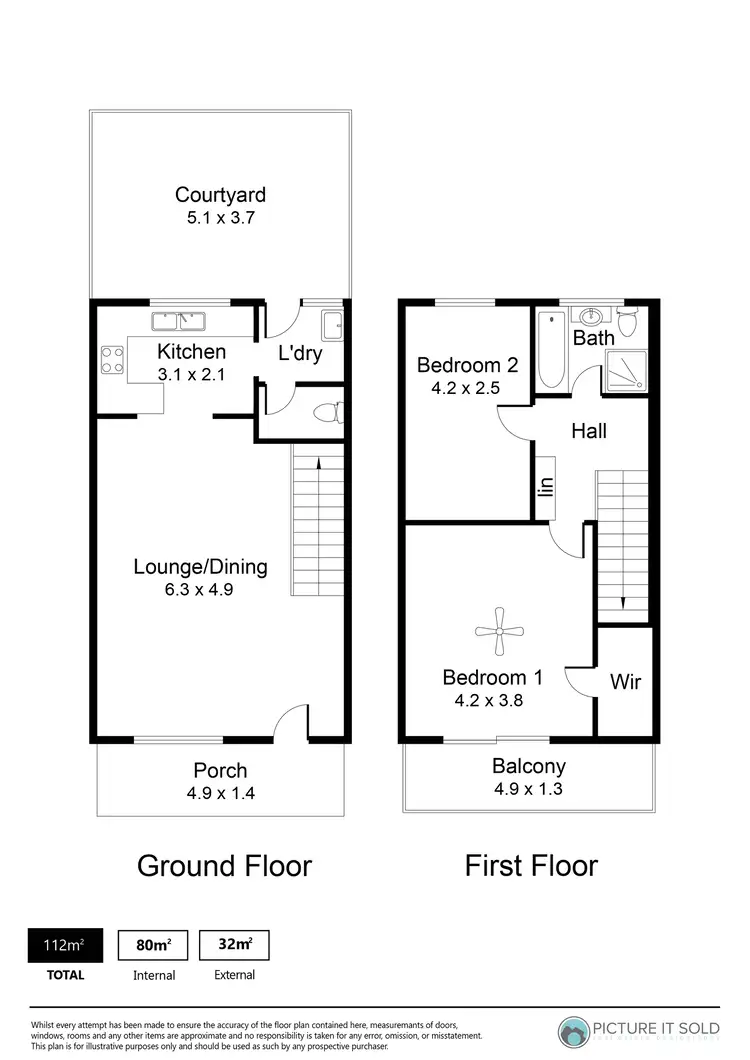 Floorplan of Homely townhouse listing, 28/9 O G Road, Klemzig SA 5087