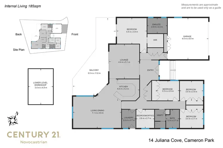 Floorplan of Homely house listing, 14 Juliana Cove, Cameron Park NSW 2285