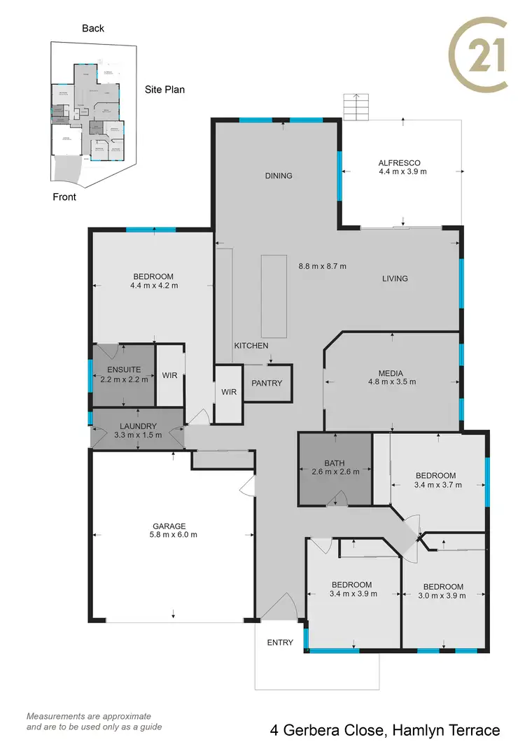 Floorplan of Homely house listing, 4 Gerbera Close, Hamlyn Terrace NSW 2259