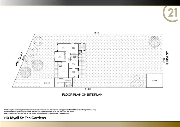 Floorplan of Homely house listing, 110 Myall St, Tea Gardens NSW 2324