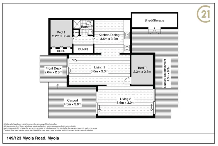 Floorplan of Homely house listing, 149/123 Myola Road, Myola NSW 2540