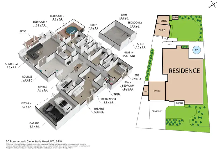 Floorplan of Homely house listing, 30 Portmarnock Circle, Halls Head WA 6210