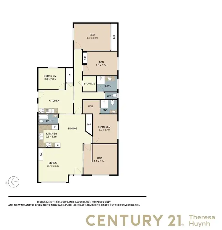 Floorplan of Homely house listing, 13 Blissington Street, Springvale VIC 3171