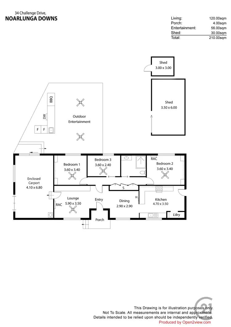 Floorplan of Homely house listing, 34 Challenge Drive, Noarlunga Downs SA 5168