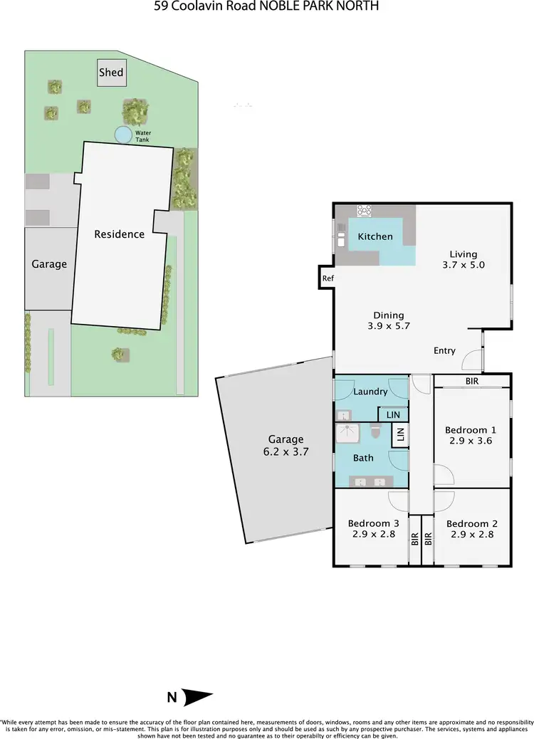 Floorplan of Homely house listing, 59 Coolavin Road, Noble Park North VIC 3174