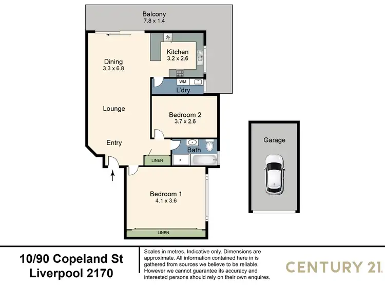 Floorplan of Homely unit listing, 10/90 Copeland Street, Liverpool NSW 2170