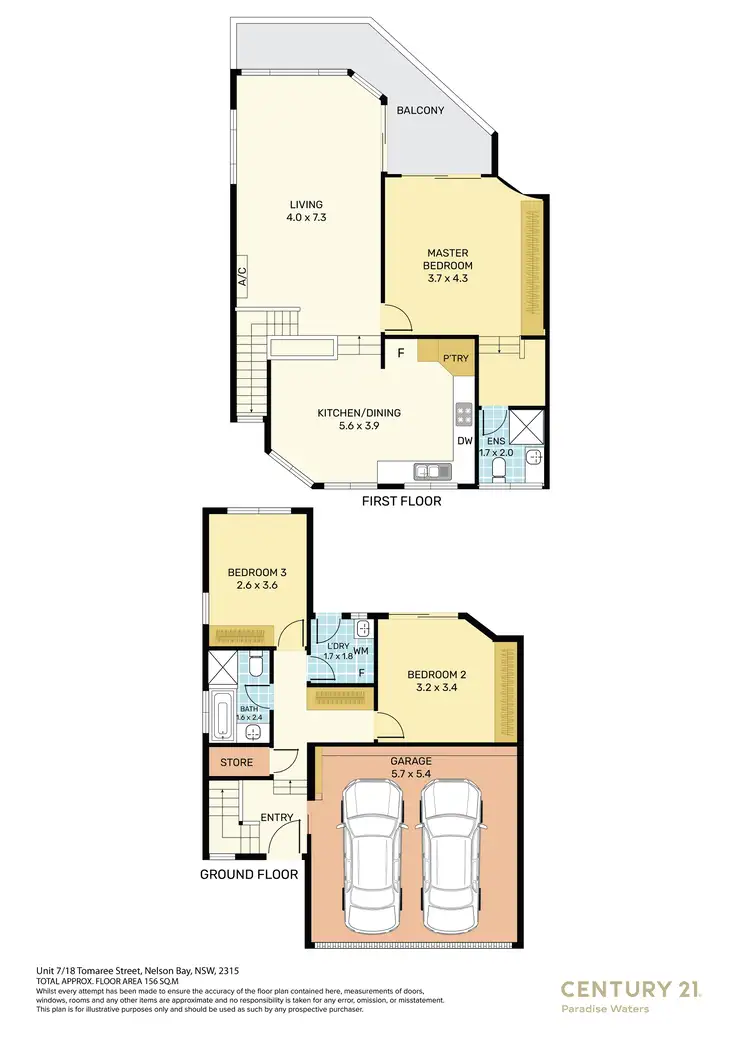 Floorplan of Homely townhouse listing, 7/18 Tomaree Street, Nelson Bay NSW 2315