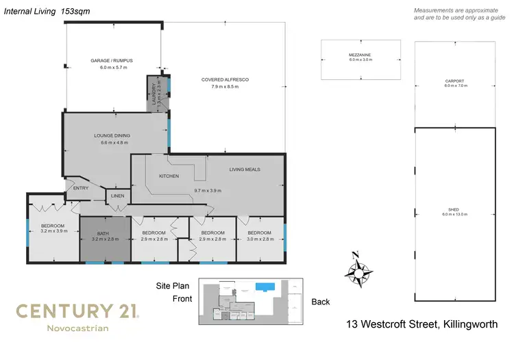 Floorplan of Homely house listing, 13 Westcroft Street, Killingworth NSW 2278