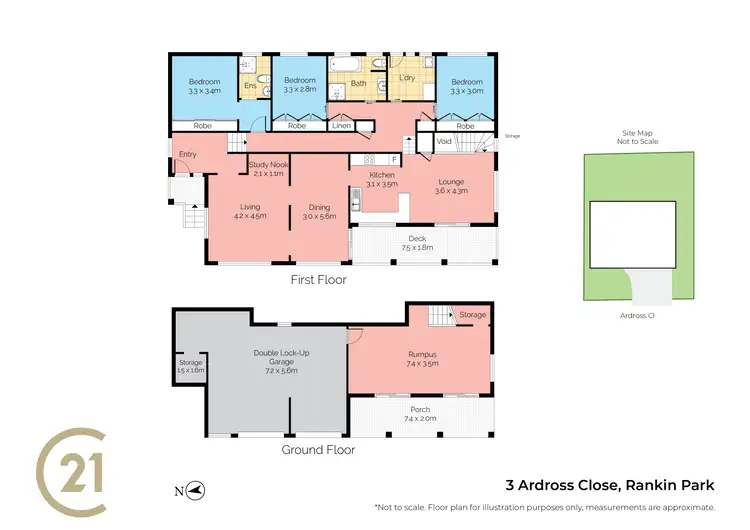 Floorplan of Homely house listing, 3 Ardross Close, Rankin Park NSW 2287