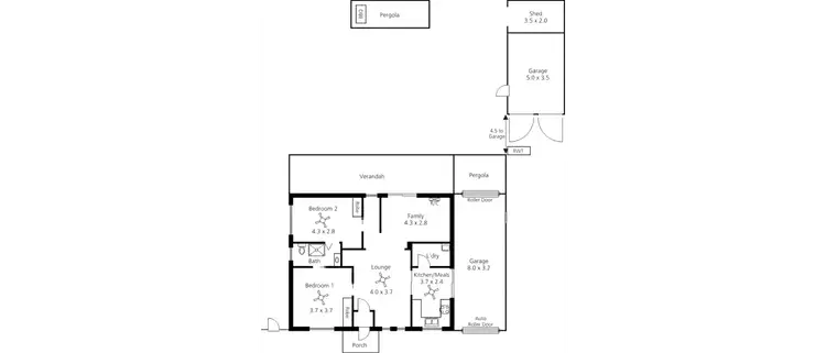 Floorplan of Homely house listing, 18 Hampden Street, Firle SA 5070
