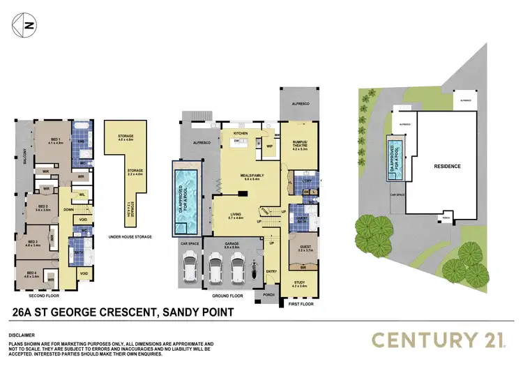 Floorplan of Homely house listing, 26A St George Crescent, Sandy Point NSW 2172