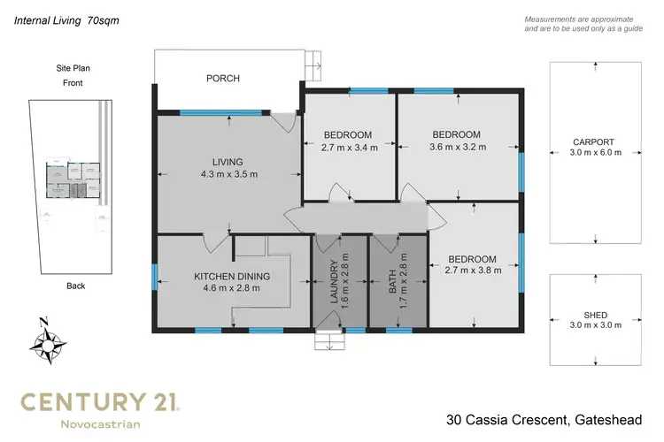 Floorplan of Homely house listing, 30 Cassia Crescent, Gateshead NSW 2290