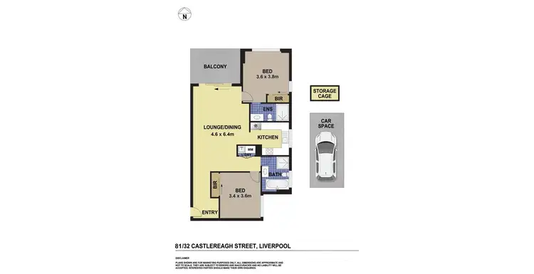 Floorplan of Homely unit listing, 81/32 Castlereagh Street, Liverpool NSW 2170