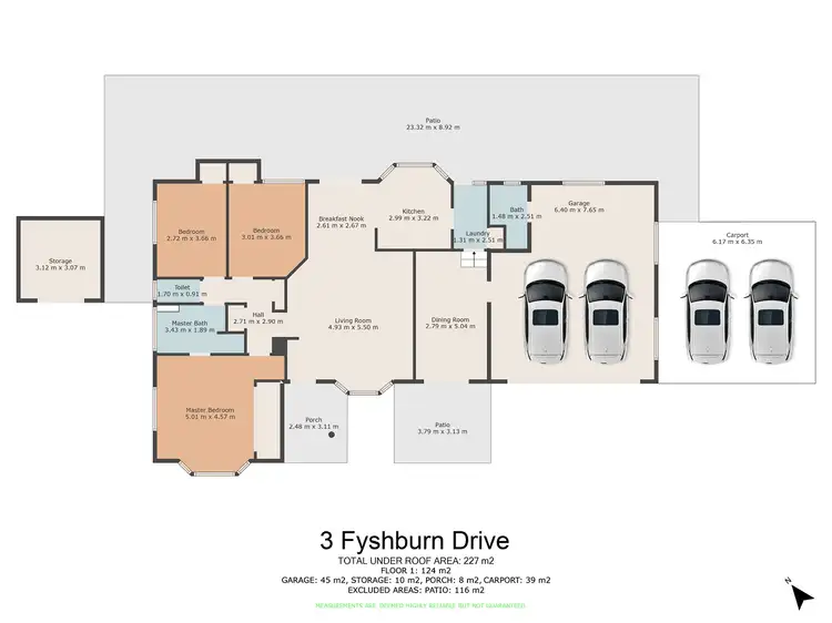 Floorplan of Homely house listing, 3 Fyshburn Drive, Cooloola Cove QLD 4580