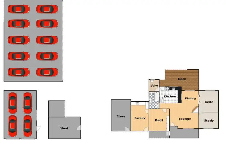 Floorplan of Homely house listing, 36 Oaks Road, Thirlmere NSW 2572