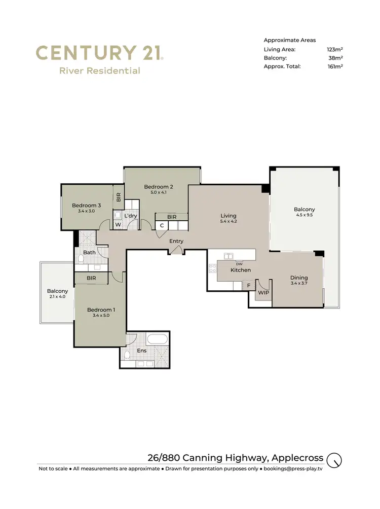 Floorplan of Homely apartment listing, 26/880 Canning Highway, Applecross WA 6153