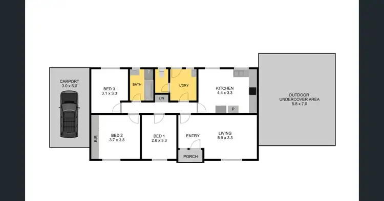 Floorplan of Homely house listing, 5 Turnworth Street, Elizabeth Downs SA 5113