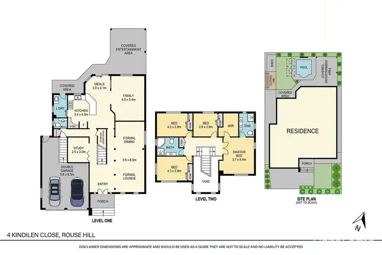 Floorplan of Homely house listing, 4 Kindilen Close, Rouse Hill NSW 2155