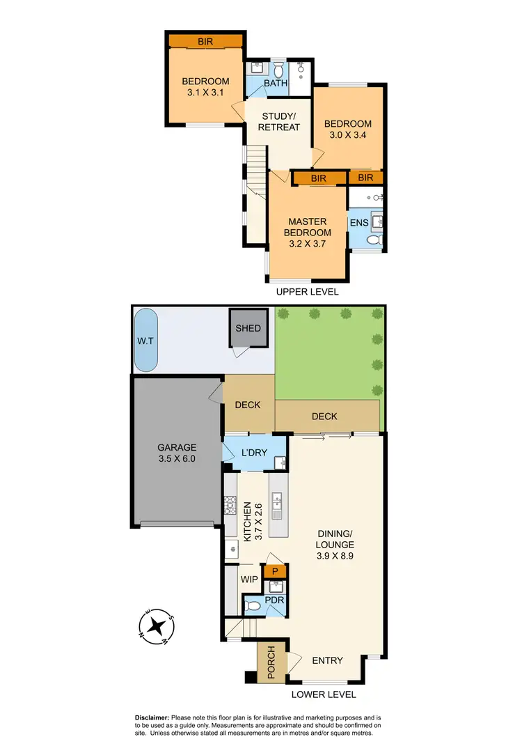 Floorplan of Homely townhouse listing, 2/18 Latham Crescent, Dandenong North VIC 3175